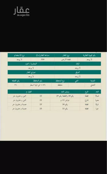 أرض للبيع في شارع الازدهار, حي اسبطر, مدينة اسبطر, منطقة حائل
