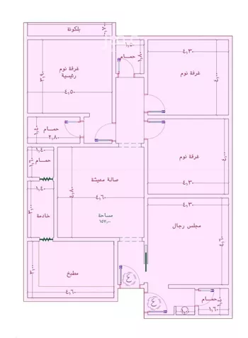 شقة للبيع في شارع الواحة, حي الواحة, مدينة جدة, منطقة مكة المكرمة صورة 3