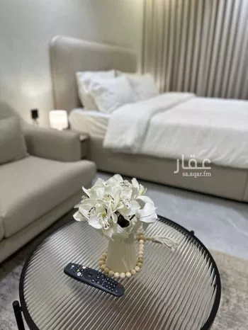 استديو مفروش للحجز في شارع ابحر ، حي الملقا ، الرياض ، منطقة الرياض