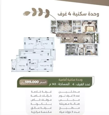 شقة للبيع في شارع سبيل العلم, حي السلامة, مدينة جدة, منطقة مكة المكرمة صورة 4