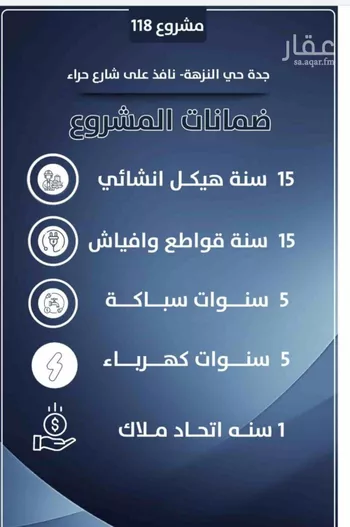 شقة للبيع في شارع احمد الرقيمي, حي النزهة, مدينة جدة, منطقة مكة المكرمة صورة 5
