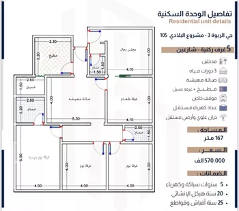 شقة للبيع في شارع المكرونة فرعي, حي الربوة, مدينة جدة, منطقة مكة المكرمة