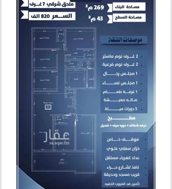 شقة للبيع في شارع يزيد الجدعاء, حي النزهة, مدينة جدة, منطقة مكة المكرمة