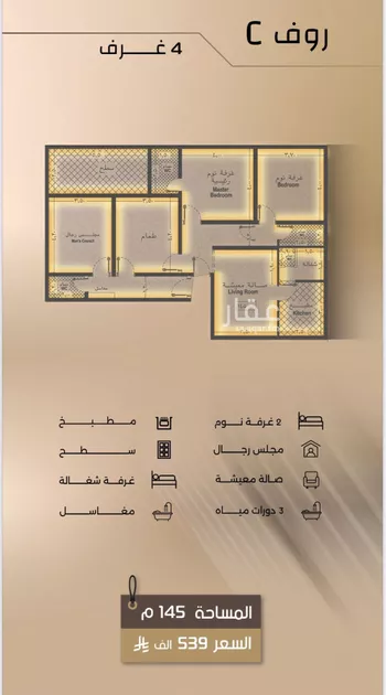 شقة للبيع في شارع زيد بن قيس, حي الفيصلية, مدينة جدة, منطقة مكة المكرمة صورة 3