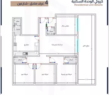 شقة للبيع في شارع الحسين بن رواحة, حي الربوة, مدينة جدة, منطقة مكة المكرمة صورة 5
