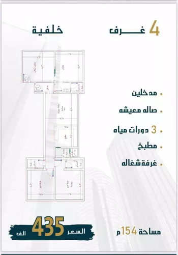 شقة للبيع في شارع ابن الوجيزي, حي الواحة, مدينة جدة, منطقة مكة المكرمة صورة 2