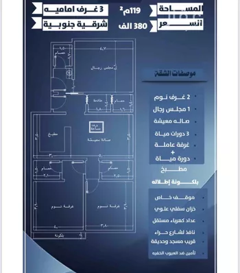 شقة للبيع في شارع احمد الرقيمي, حي النزهة, مدينة جدة, منطقة مكة المكرمة صورة 4