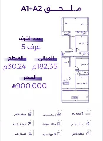 شقة للبيع في شارع سعير بن العداء, حي الزهراء, مدينة جدة, منطقة مكة المكرمة صورة 2
