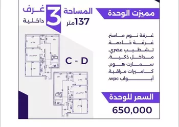 شقة للبيع في شارع سعيد بن حيده, حي الزهراء, مدينة جدة, منطقة مكة المكرمة صورة 4
