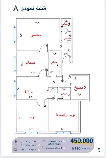 شقة للبيع في شارع غلبون بن الحسن, حي الصفاء, مدينة جدة, منطقة مكة المكرمة صورة 3