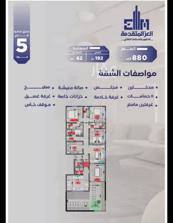 شقة للبيع في شارع منارة باب السلام, حي السلامة, مدينة جدة, منطقة مكة المكرمة صورة 2