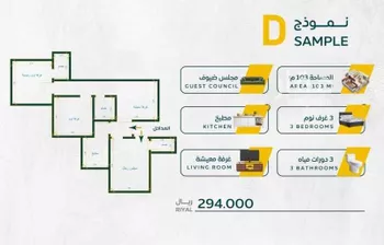 شقة للبيع في شارع أحمد بن رمضان المرزوقي, حي الريان, مدينة جدة, منطقة مكة المكرمة صورة 4