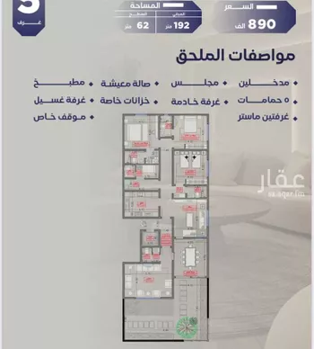 شقة للبيع في حي الزهراء, مدينة جدة, منطقة مكة المكرمة صورة 4