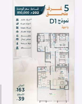 شقة للبيع في شارع قاسم زينل, حي الروضة, مدينة جدة, منطقة مكة المكرمة صورة 4