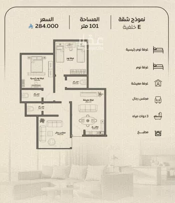 شقة للبيع في حي الريان, مدينة جدة, منطقة مكة المكرمة