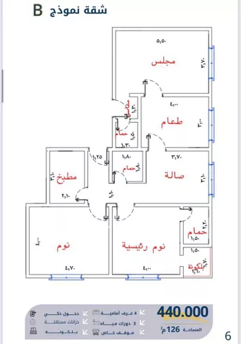 شقة للبيع في شارع غلبون بن الحسن, حي الصفاء, مدينة جدة, منطقة مكة المكرمة صورة 2