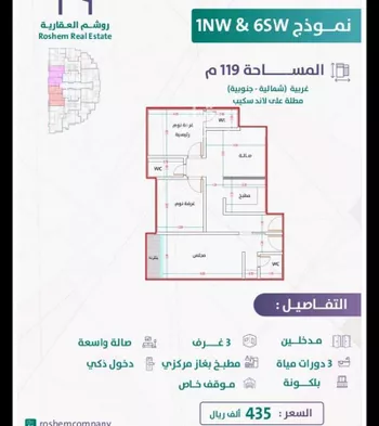 شقة للبيع في شارع إمام الدين المرشدي, حي الفيحاء, مدينة جدة, منطقة مكة المكرمة