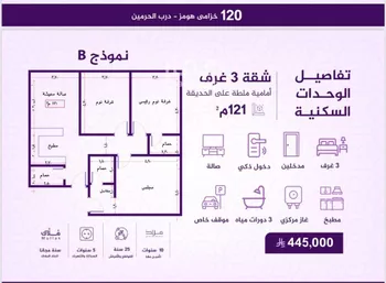 شقة للبيع في شارع طريق الملك عبدالله, حي الفيحاء, مدينة جدة, منطقة مكة المكرمة صورة 2