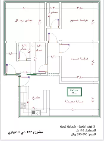 شقة للبيع في شارع الامير عبدالمجيد, حي الصواري, مدينة جدة, منطقة مكة المكرمة صورة 3