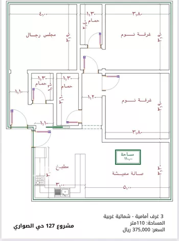 شقة للبيع في شارع الامير عبدالمجيد, حي الصواري, مدينة جدة, منطقة مكة المكرمة صورة 3