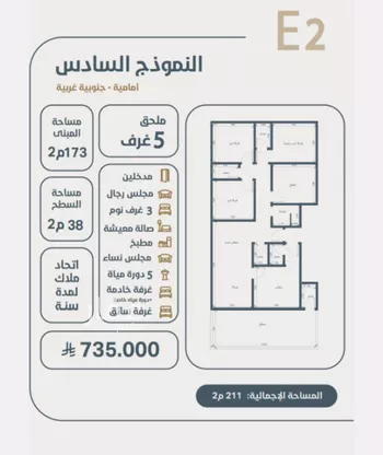 شقة للبيع في شارع ابو كبشه الانصاري, حي النعيم, مدينة جدة, منطقة مكة المكرمة صورة 4
