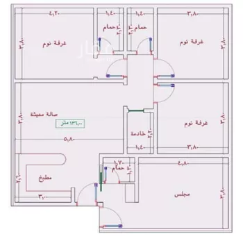شقة للبيع في شارع السامر, حي الواحة, مدينة جدة, منطقة مكة المكرمة صورة 3