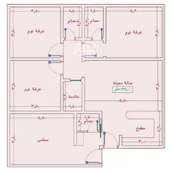 شقة للبيع في شارع السامر, حي الواحة, مدينة جدة, منطقة مكة المكرمة صورة 3