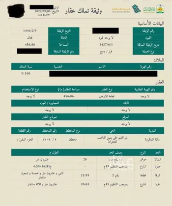 أرض للبيع في شارع 73 الفرقان, حي الفرقان, مدينة مكه المكرمه, منطقة مكة المكرمة صورة 2