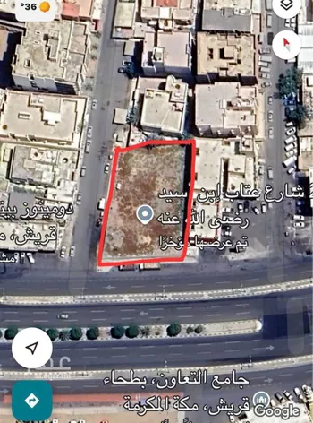 أرض للإيجار في شارع شارع عتاب إبن أسيد رضى الله عنه, حي بطحاء قريش, مدينة مكه المكرمه, منطقة مكة المكرمة صورة 4
