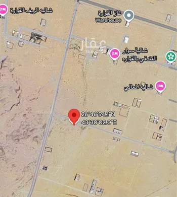 أرض للبيع في حي الريان, مدينة القواره, منطقة القصيم صورة 2