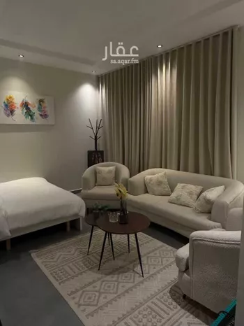استديو مفروش للحجز في شارع أبحر, حي الملقا, الرياض صورة 3