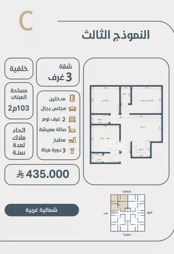 شقة للبيع في حي النعيم, مدينة جدة, منطقة مكة المكرمة
