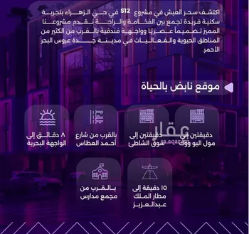 شقة للبيع في شارع عبدالعزيز الخريجي, حي الزهراء, مدينة جدة, منطقة مكة المكرمة صورة 2