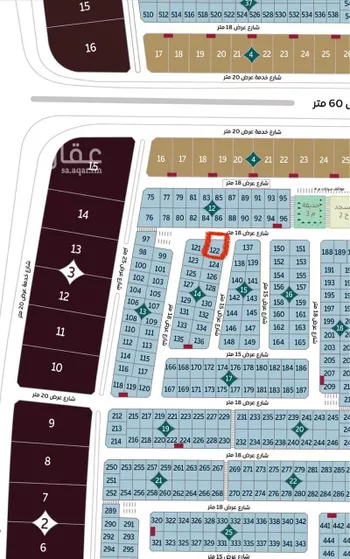 أرض للبيع في شارع 62 المطار ، حي المطار ، الدمام ، الدمام