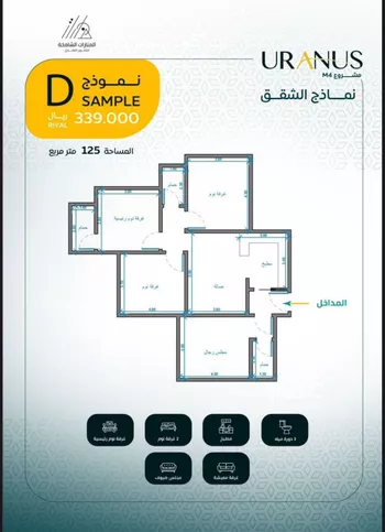 شقة للبيع في شارع عبيد بن ابي مريم, حي الريان, مدينة جدة, منطقة مكة المكرمة صورة 3