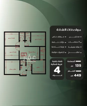 شقة للبيع في شارع عزيز بن عمير, حي النزهة, مدينة جدة, منطقة مكة المكرمة صورة 4