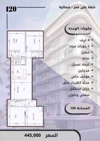 شقة للبيع في شارع الواحة, حي الواحة, مدينة جدة, منطقة مكة المكرمة