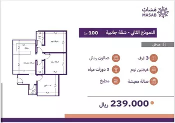 شقة للبيع في شارع عمرو ابن عامر الانصاري, حي أم حبلين الغربية, مدينة جدة, منطقة مكة المكرمة صورة 4