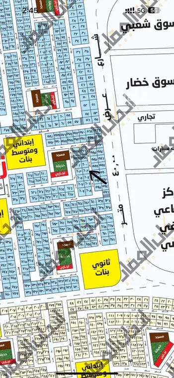 أرض للبيع في شارع الترمذي, حي الحمراء الثاني, مدينة الاحساء, المنطقة الشرقية صورة 3