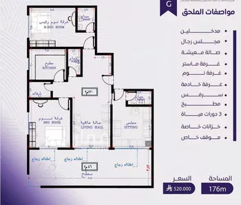 شقة للبيع في شارع عبد الله بن ابي الوليد, حي المروة, مدينة جدة, منطقة مكة المكرمة صورة 4