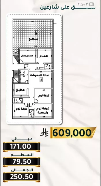 شقة للبيع في شارع الاسود, حي الثغر, مدينة جدة, منطقة مكة المكرمة صورة 3