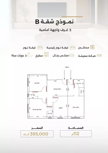 شقة للبيع في شارع الناصر بن الأحمر, حي الصفاء, مدينة جدة, منطقة مكة المكرمة صورة 4