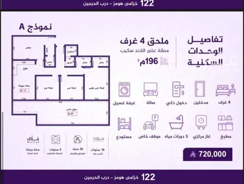 شقة للبيع في شارع احمد بن عيسى الرومي, حي الفيحاء, مدينة جدة, منطقة مكة المكرمة صورة 2