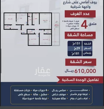 شقة للبيع في شارع برودان, حي النسيم, مدينة جدة, منطقة مكة المكرمة صورة 2