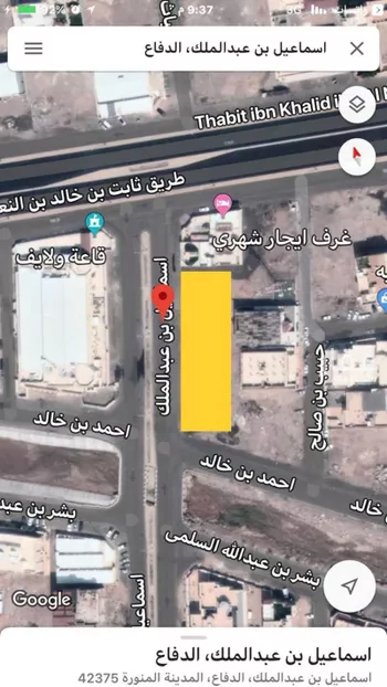 أرض للبيع في شارع اسماعيل بن عبدالملك, حي الدفاع, مدينة المدينه المنوره, منطقة المدينة المنورة صورة 3