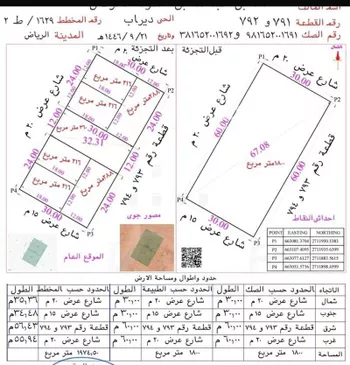 أرض للبيع في شارع تعز, حي ديراب, مدينة الرياض, منطقة الرياض صورة 3