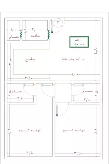 شقة للبيع في شارع ظعفرانه, حي النزهة, مدينة جدة, منطقة مكة المكرمة