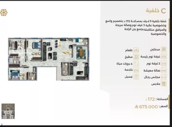 شقة للبيع في شارع ابو سفيان مدلوك, حي النعيم, مدينة جدة, منطقة مكة المكرمة صورة 4