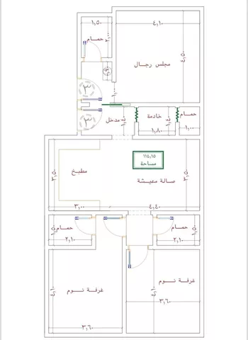 شقة للبيع في شارع ظعفرانه, حي النزهة, مدينة جدة, منطقة مكة المكرمة صورة 3