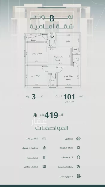 شقة للبيع في شارع عزه بنت جميل, حي الفيصلية, مدينة جدة, منطقة مكة المكرمة صورة 3